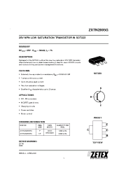 Datasheet ZXTN2005G manufacturer Zetex