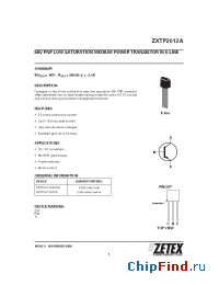 Datasheet ZXTP2012A manufacturer Zetex