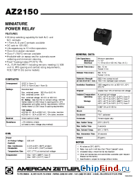 Datasheet AZ21501A110D manufacturer Zettler