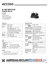 Datasheet AZ23001C6D manufacturer Zettler