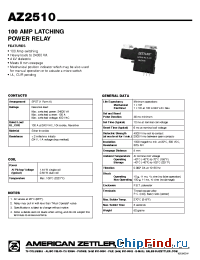 Datasheet AZ2510P11A24D manufacturer Zettler