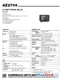 Datasheet AZ27041A3D manufacturer Zettler