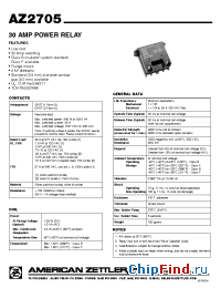 Datasheet AZ27051A12A manufacturer Zettler