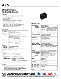 Datasheet AZ5Y1CH6DE manufacturer Zettler