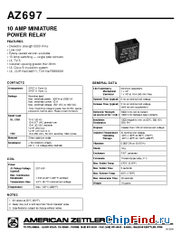 Datasheet AZ6971A18D manufacturer Zettler