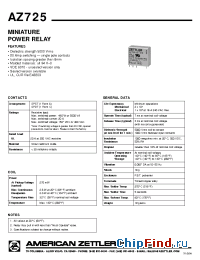 Datasheet AZ7251C48D manufacturer Zettler