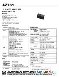 Datasheet AZ7611C12D manufacturer Zettler