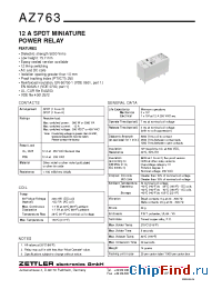 Datasheet AZ763-1C-5D manufacturer Zettler