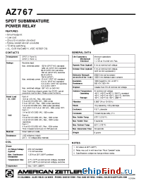 Datasheet AZ7671C3D manufacturer Zettler