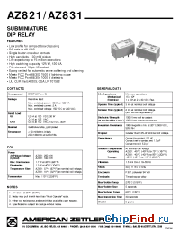 Datasheet AZ821-2C-6SE manufacturer Zettler