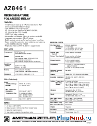 Datasheet AZ8461 manufacturer Zettler