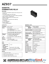 Datasheet AZ9376 manufacturer Zettler