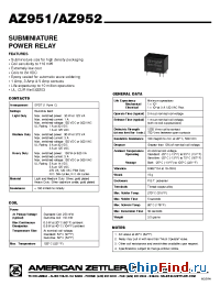 Datasheet AZ9521CM9DSE manufacturer Zettler