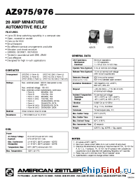 Datasheet AZ9761B6D manufacturer Zettler