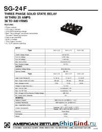Datasheet SG-24F manufacturer Zettler