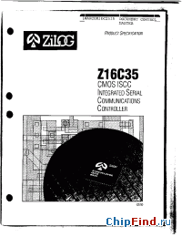 Datasheet Z16C35 manufacturer Zilog