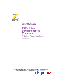 Datasheet Z8038220FSC manufacturer Zilog