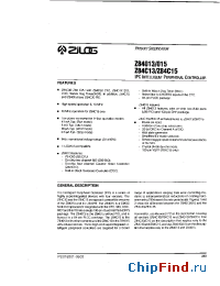Datasheet Z8401510FEC manufacturer Zilog