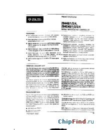 Datasheet Z844004 manufacturer Zilog