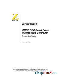 Datasheet Z85C3008PSC manufacturer Zilog