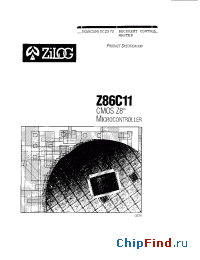 Datasheet Z86C1112PSC manufacturer Zilog