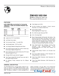 Datasheet Z89010204PSC manufacturer Zilog