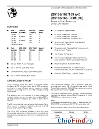 Datasheet Z89169 manufacturer Zilog