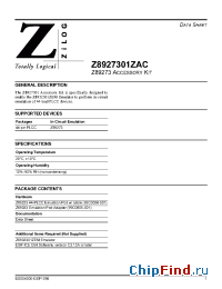 Datasheet Z8927301ZAC manufacturer Zilog