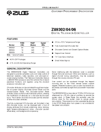 Datasheet Z89302 manufacturer Zilog