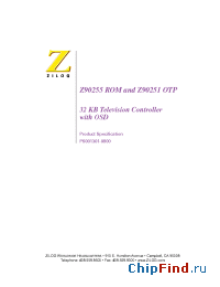 Datasheet Z8933200ZCO manufacturer Zilog