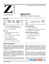 Datasheet Z89371-16 manufacturer Zilog