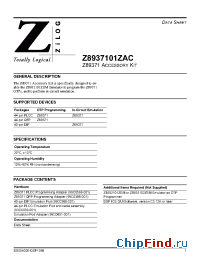 Datasheet Z89371QFP manufacturer Zilog
