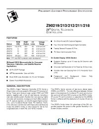 Datasheet Z90218 manufacturer Zilog