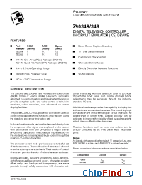 Datasheet Z90348 manufacturer Zilog