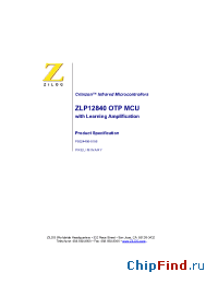 Datasheet ZLP12840H2064G manufacturer Zilog