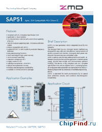Datasheet SAP5S manufacturer ZMD