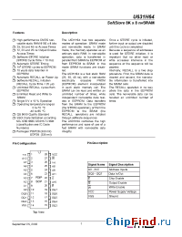 Datasheet U631H64BSK25 manufacturer ZMD