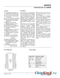 Datasheet U635H16DC45 manufacturer ZMD