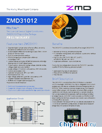Datasheet ZMD31012AEBT manufacturer ZMD
