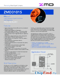 Datasheet ZMD31015AEBT manufacturer ZMD