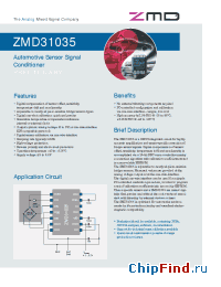 Datasheet ZMD31035ADES manufacturer ZMD