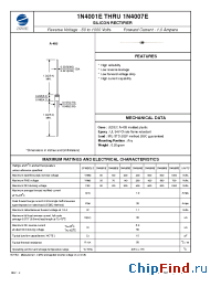 Datasheet 1N4004E manufacturer Zowie