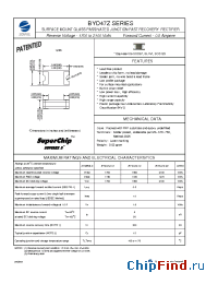 Datasheet BYD47Z-16 manufacturer Zowie