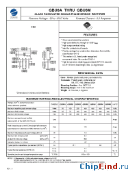 Datasheet GBU6D manufacturer Zowie