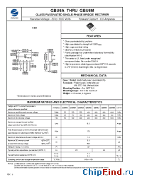 Datasheet GBU6J manufacturer Zowie