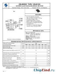 Datasheet KBJ602G manufacturer Zowie